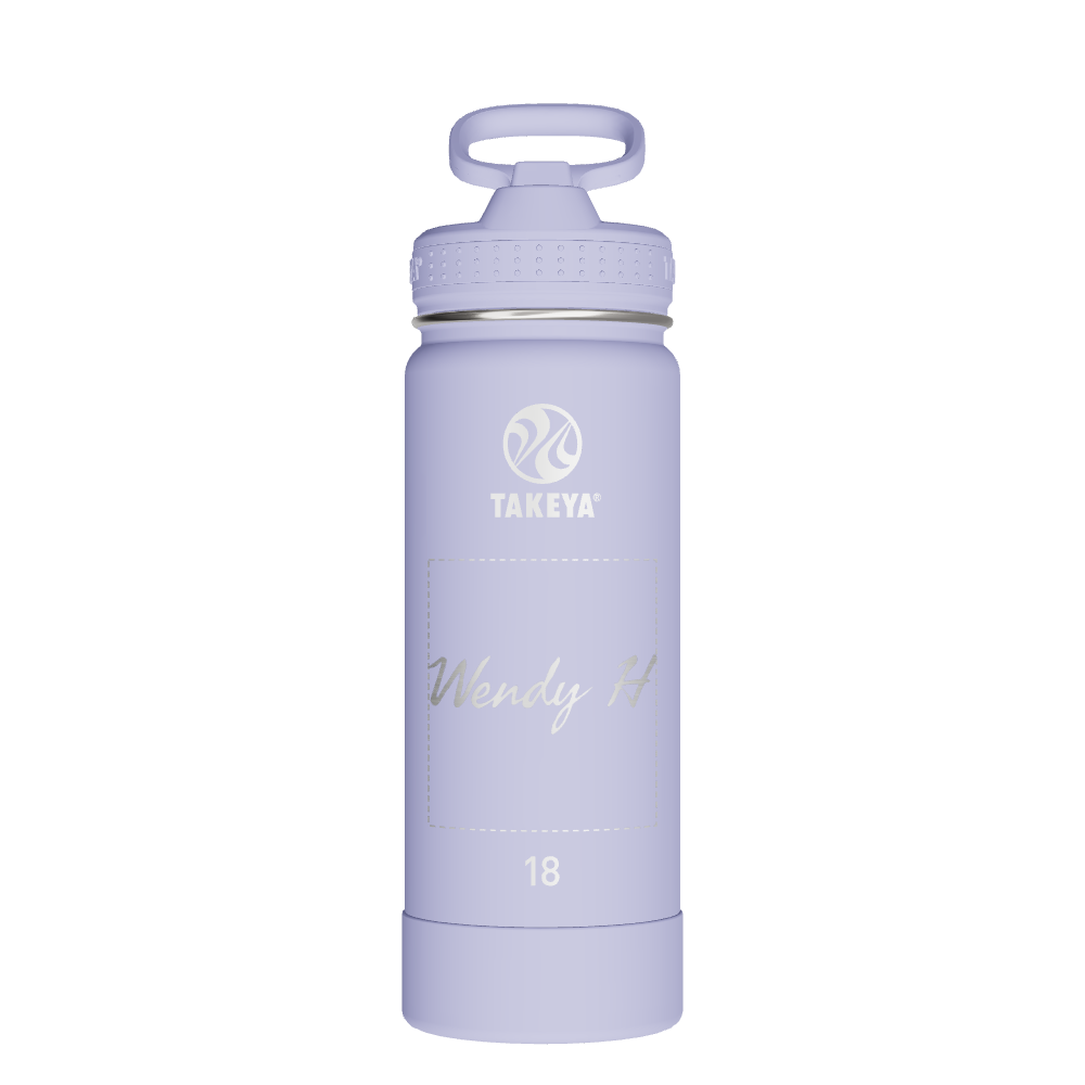 Actives Water Bottle With Straw Lid - customized