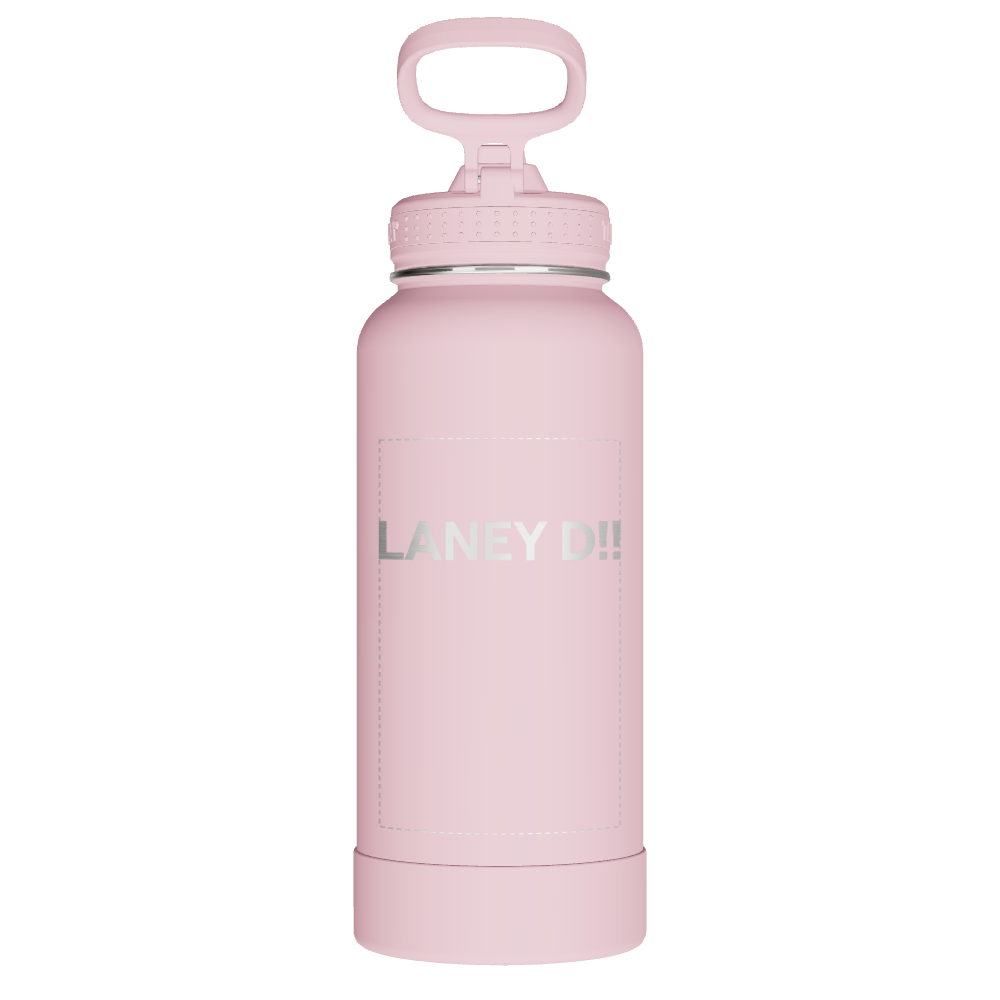 Actives Water Bottle With Straw Lid - customized