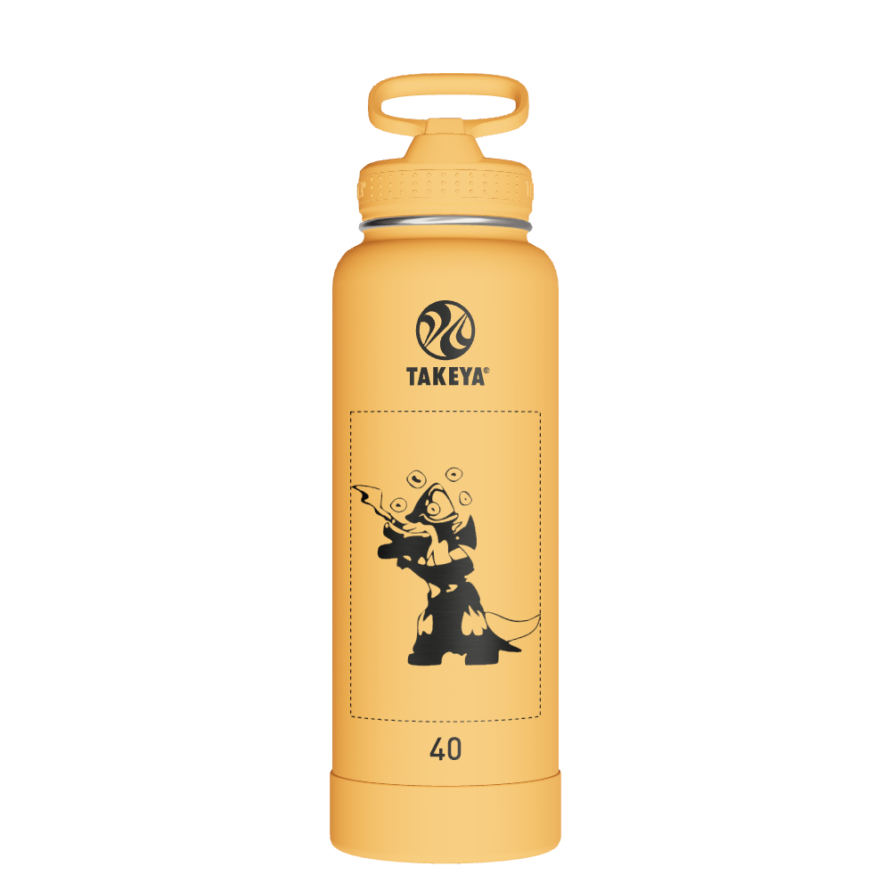 Actives Water Bottle With Straw Lid - customized